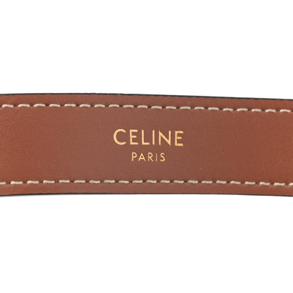 Celine Triomphe Canvas Calfskin Ava Shoulder Bag Tan 6 of 11