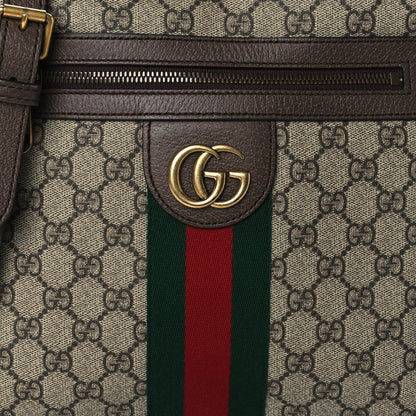 Gucci GG Supreme Monogram Web Small Ophidia Messenger Bag Brown 9 of 11