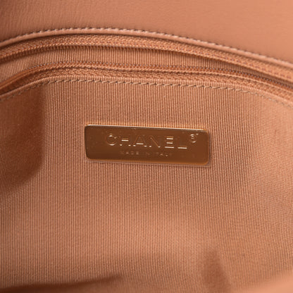 Chanel Lambskin Quilted Medium Chanel 19 Flap Brown 6 of 11