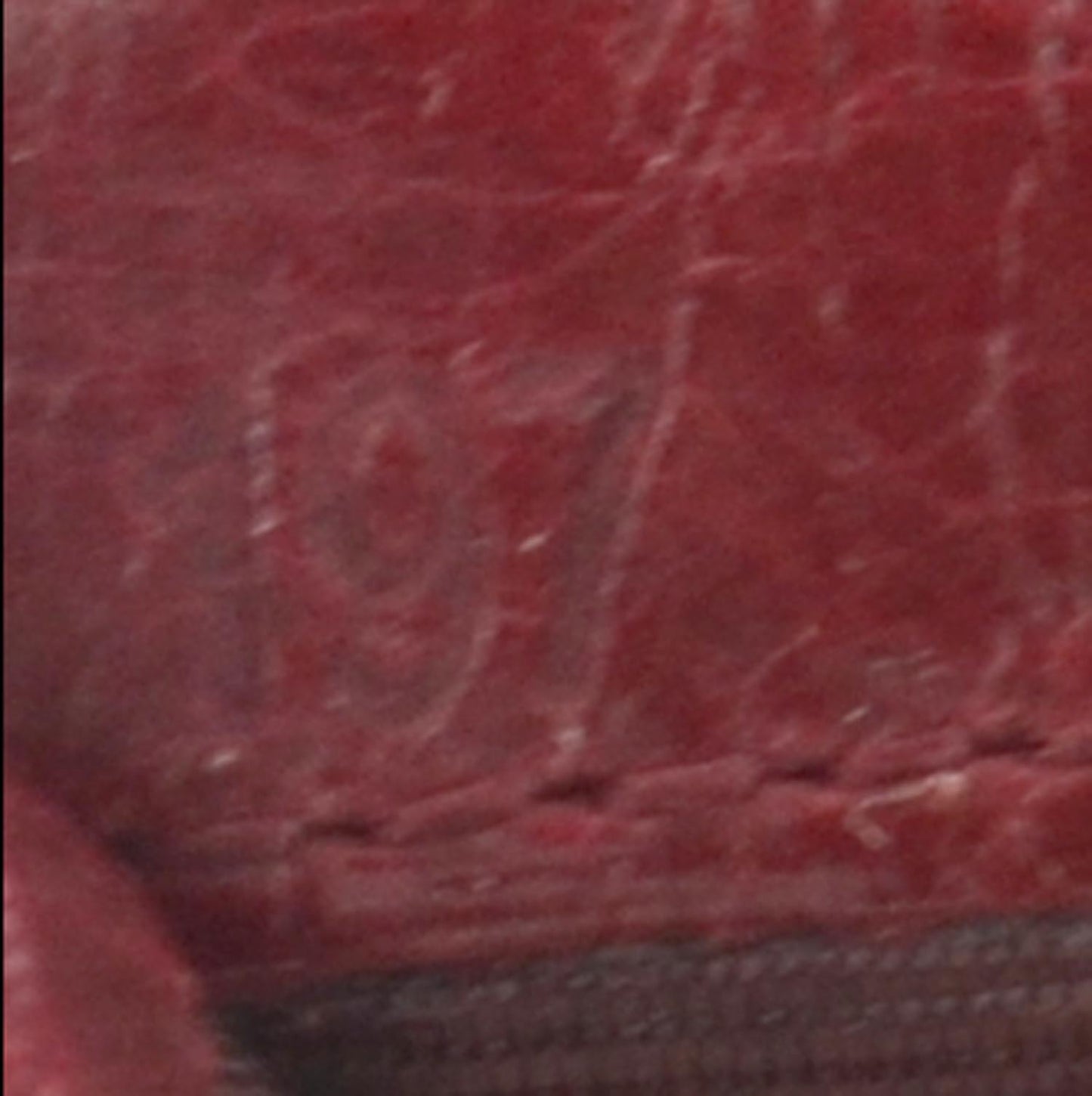 Matelasse Wallet Red