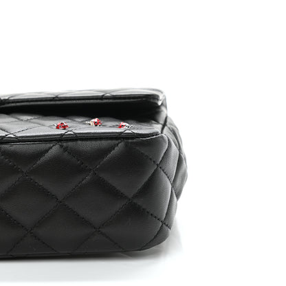Chanel Lambskin Quilted Medium Ladybug Flap Black 9 of 9