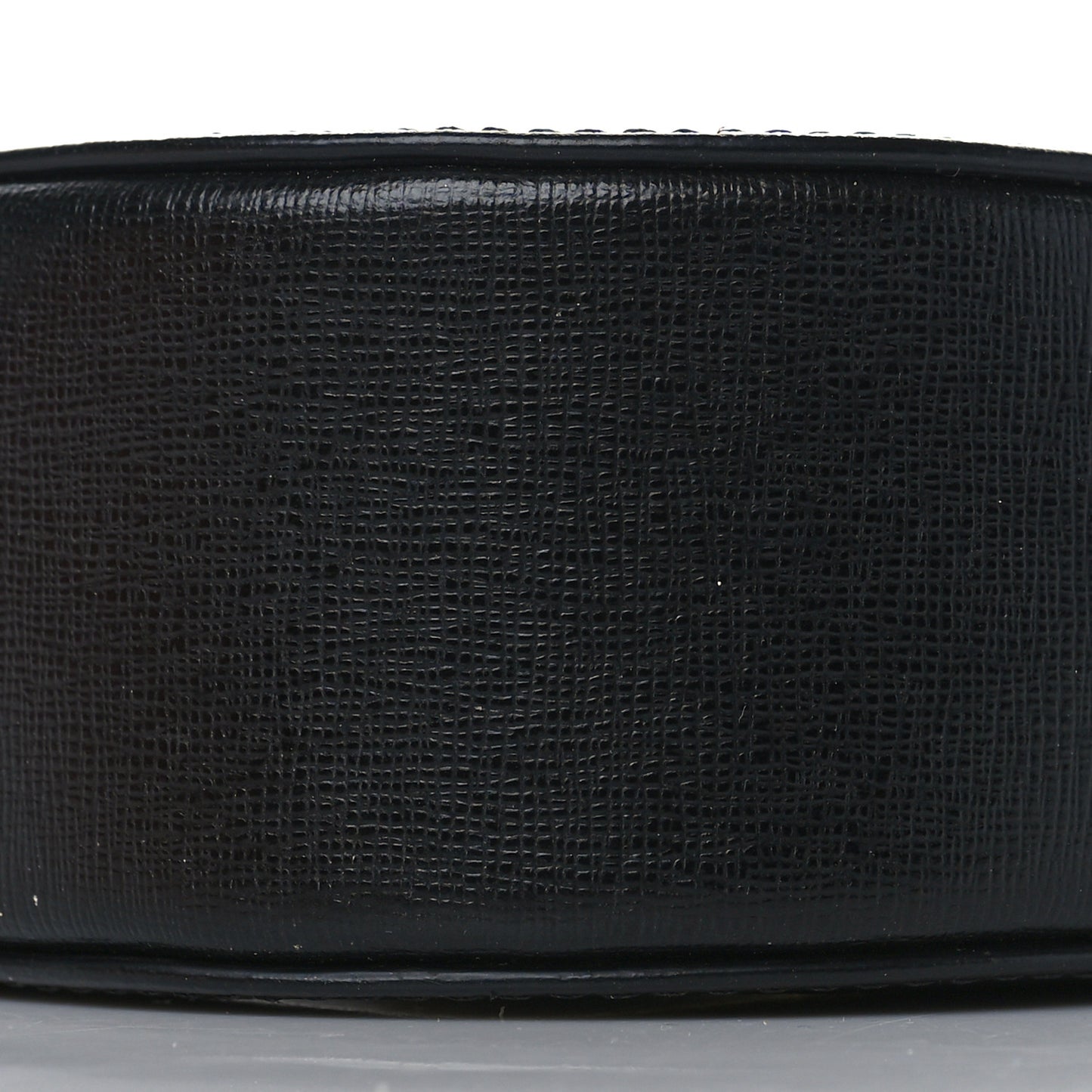 Saffiano Striped Diag Camera Bag Black White