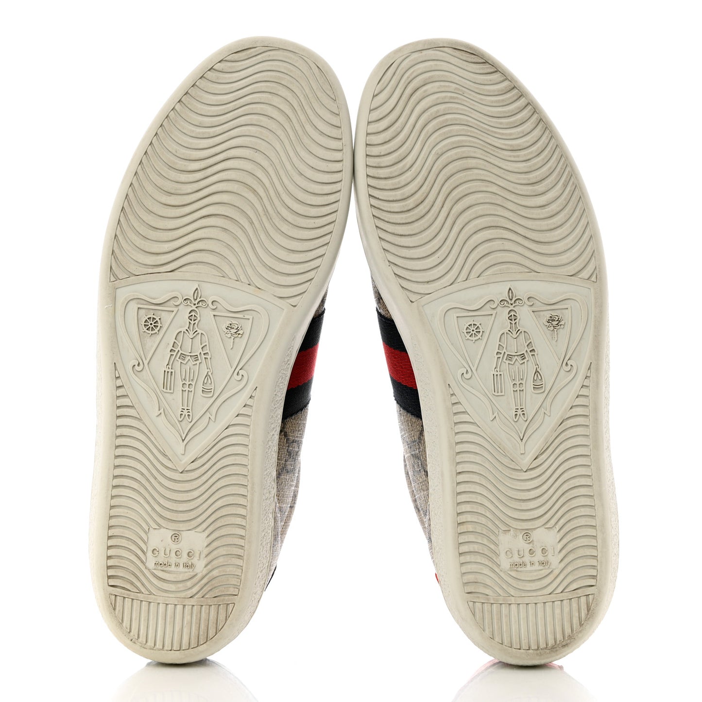 GG Supreme Monogram Womens Ace Low-Top Sneaker 38 Beige