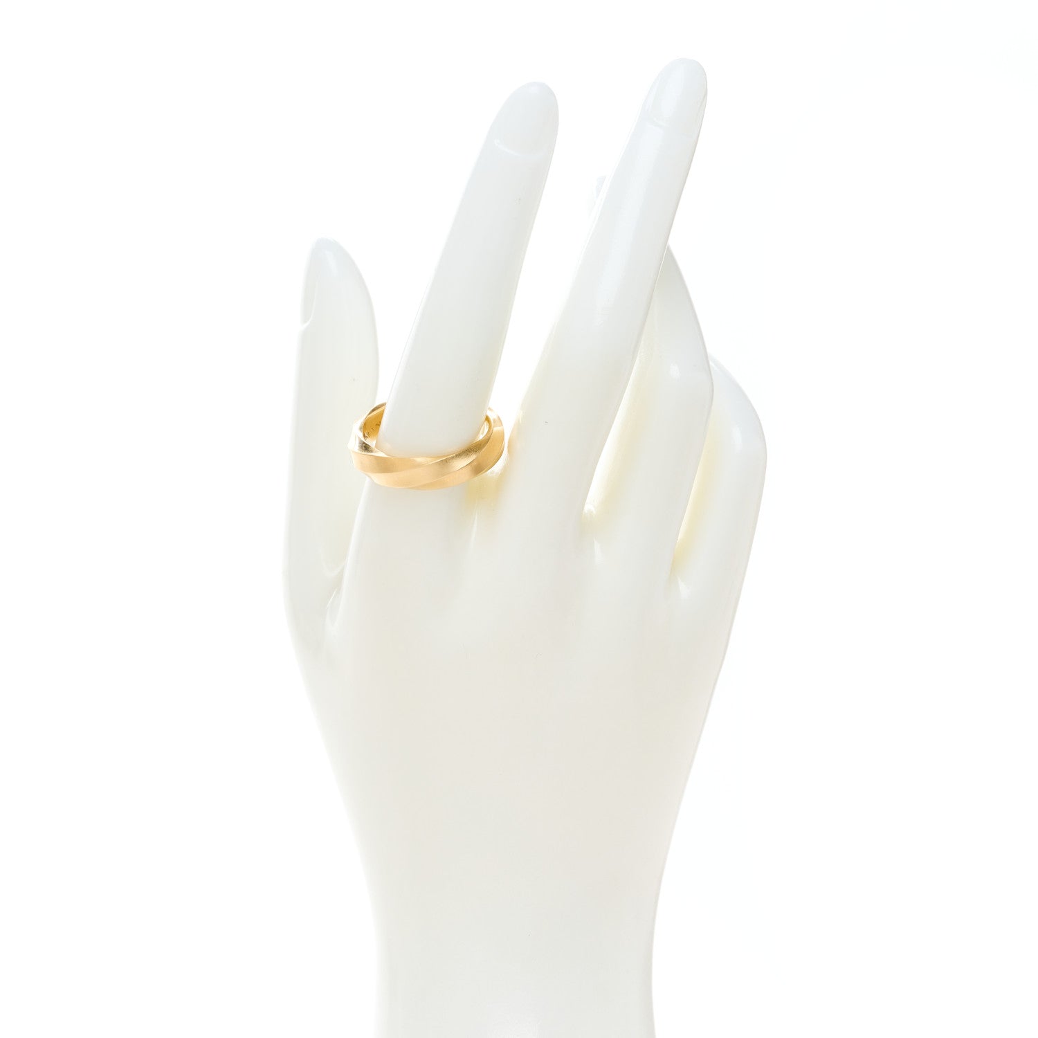 David Yurman 18K Yellow Gold 6mm Cable Edge Band Ring 61 9.5 2 of 5