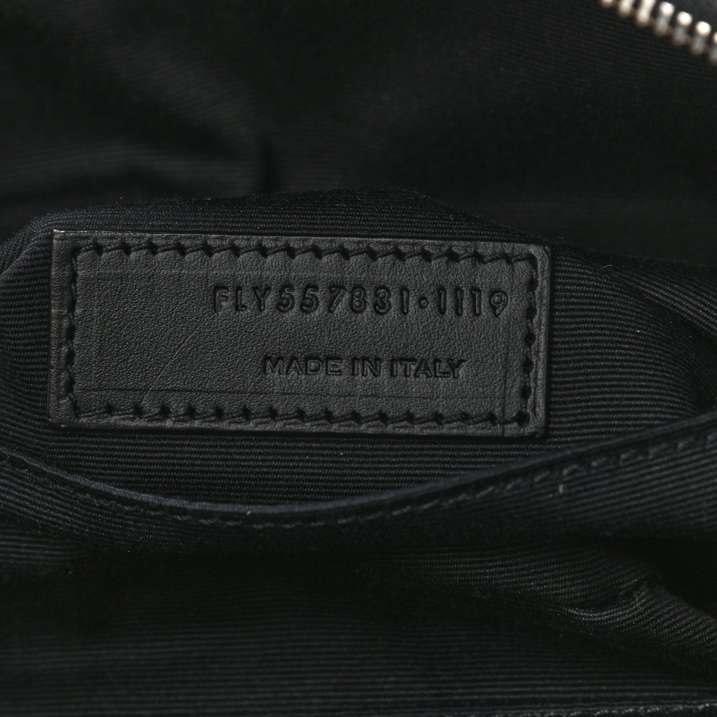 Canvas Classic Belt Bag Black White