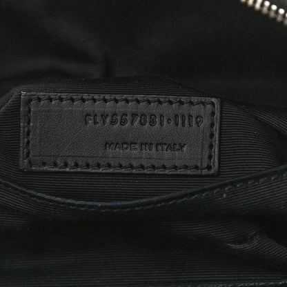 Saint Laurent Canvas Classic Belt Bag Black White 7 of 13