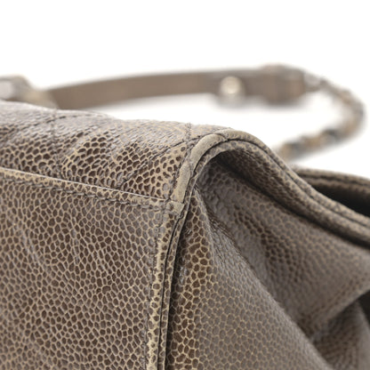 Chanel Crumpled Grained Calfskin Jumbo CC Crave Flap Beige 10 of 15