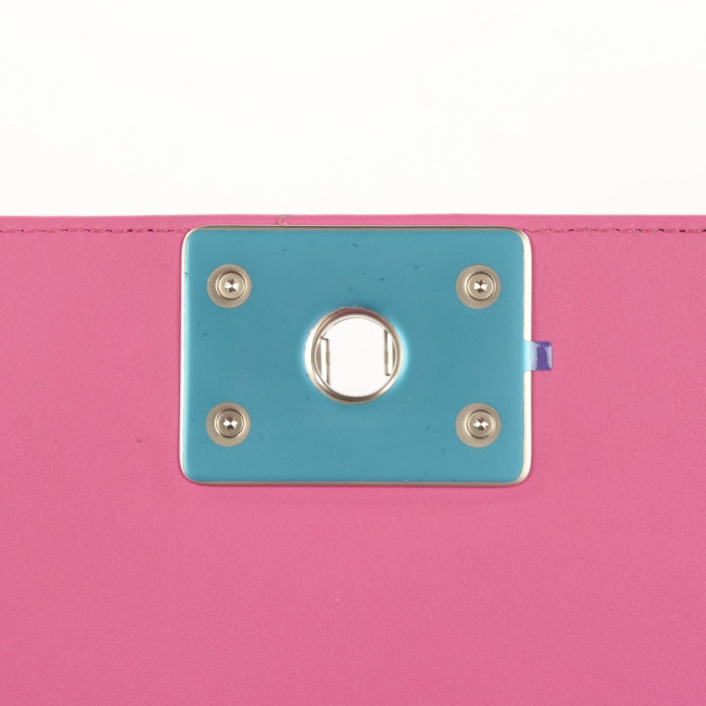 Matte Python Calfskin Medium Boy Flap Pink