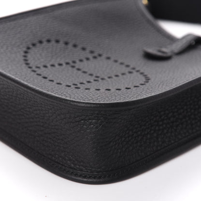 Hermes Taurillon Clemence Evelyne TPM Black 7 of 10