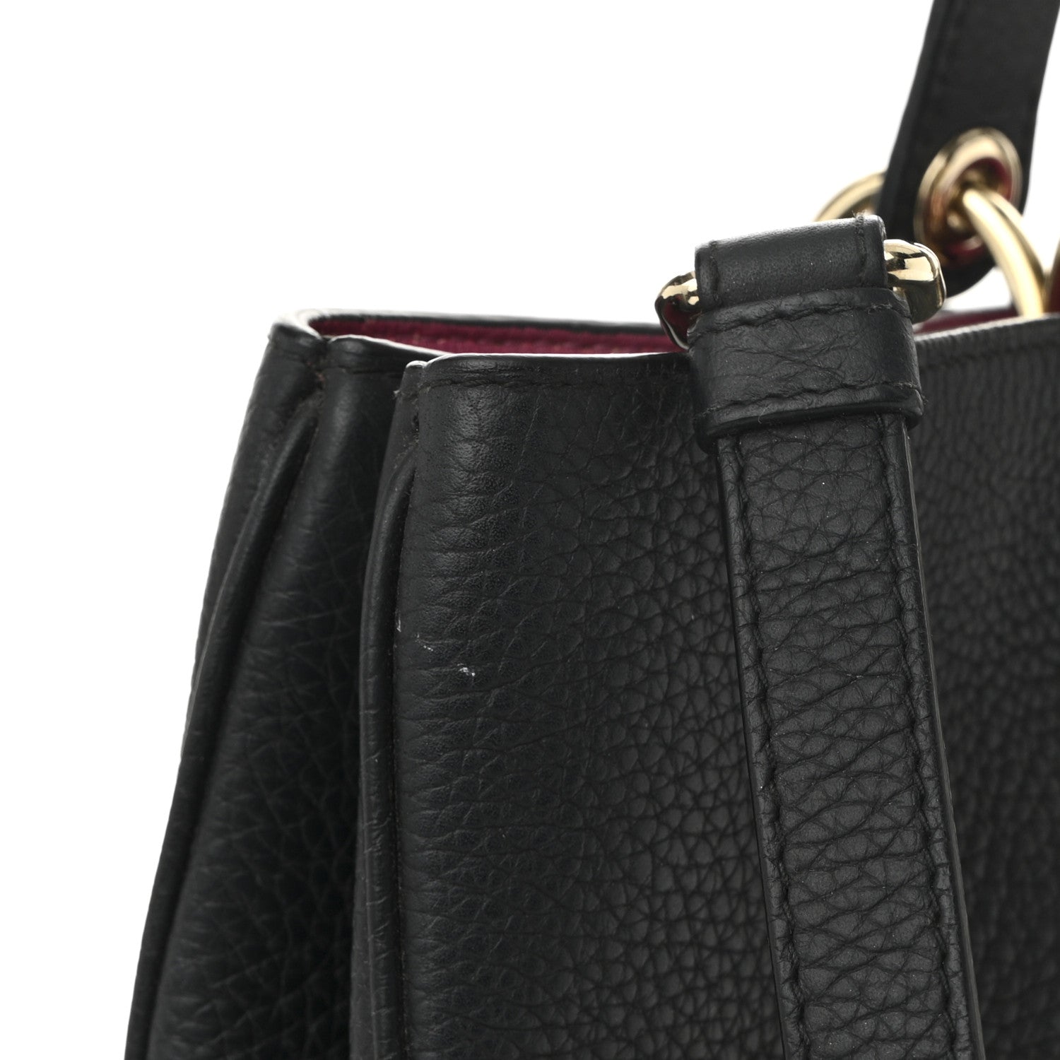 Christian Dior Bullcalf Large Diorissimo Tote Black Rose Indien 11 of 11