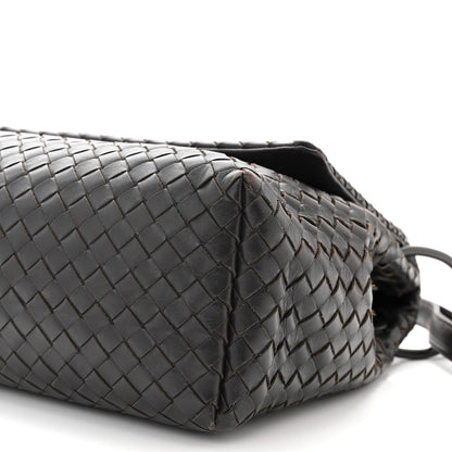 Bottega Veneta Nappa Intrecciato Flap Shoulder Bag Ebano 10 of 12