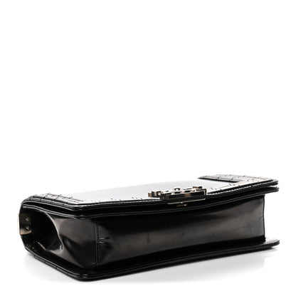 Chanel Glazed Calfskin Medium Boy Flap Black 4 of 11