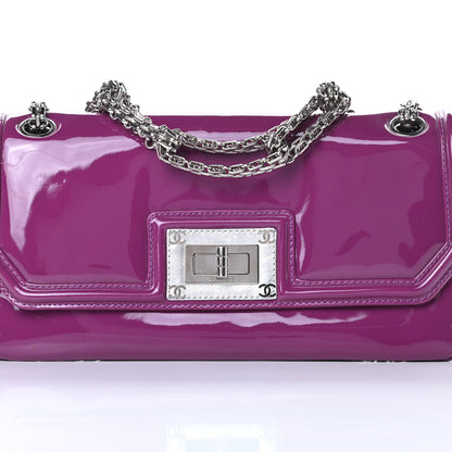Chanel Patent Calfskin Mademoiselle Lock Bijoux Chain Flap Violet 8 of 15