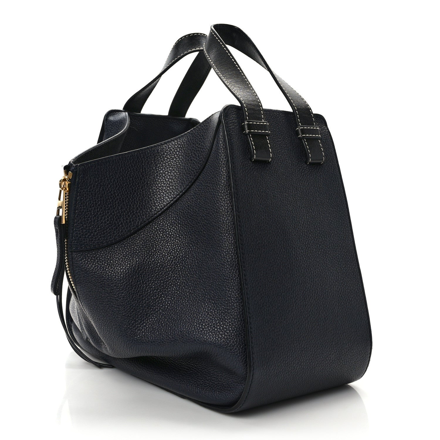 Loewe Calfskin Small Hammock Shoulder Bag Midnight Blue Black 3 of 10