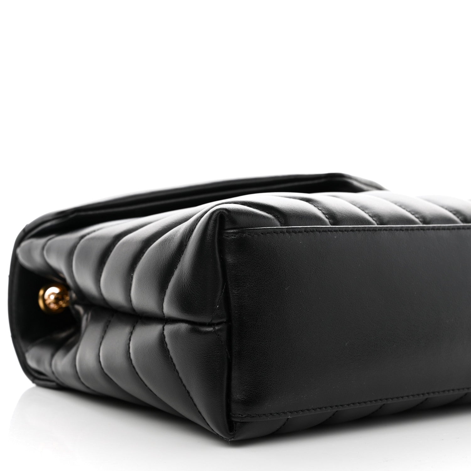 Saint Laurent Calfskin Y Quilted Monogram Small Loulou Chain Satchel Black 10 of 12