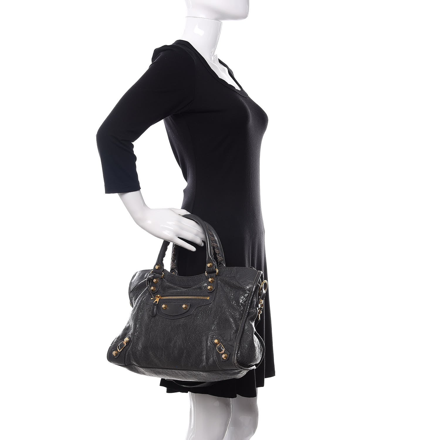 Balenciaga Agneau Giant 12 Gold Hardware City Gris Fossile 3 of 14