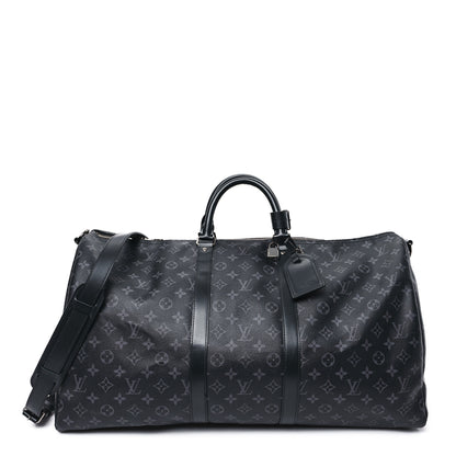Louis Vuitton Monogram Eclipse Keepall Bandouliere 55 1 of 10