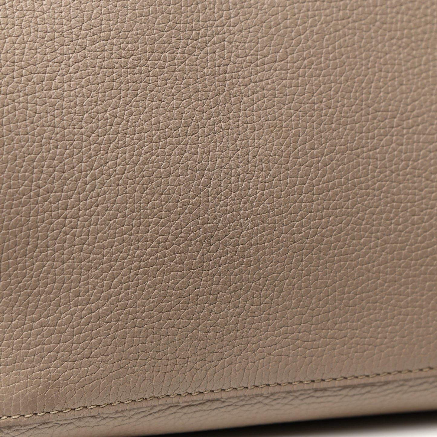 Supple Grained Calfskin Medium Big Bag Light Taupe