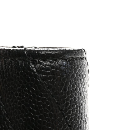 Saint Laurent Grain De Poudre Matelasse Chevron Monogram Envelope Clutch Black 10 of 12