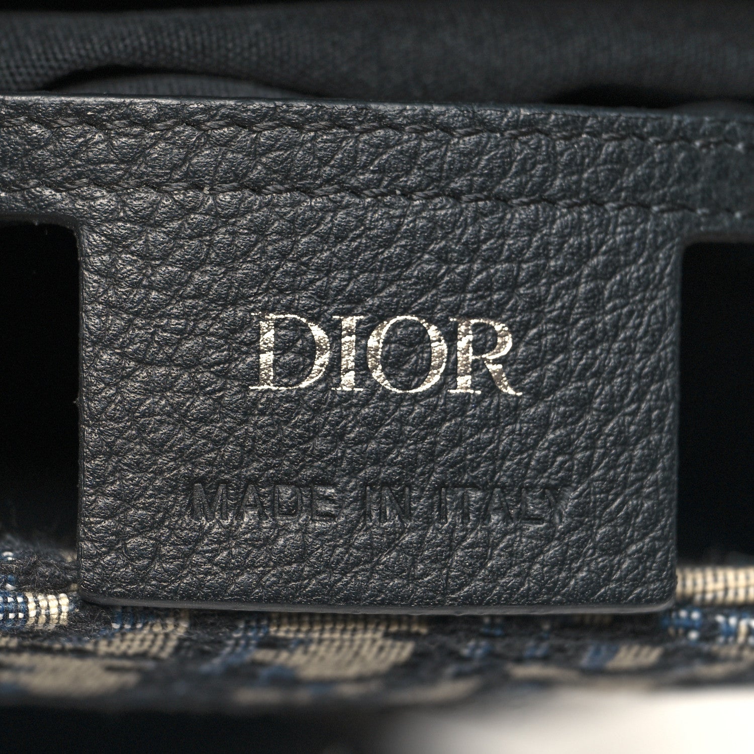 Christian Dior HOMME Oblique Calfskin Mens Mini Saddle Backpack Navy Blue 6 of 10