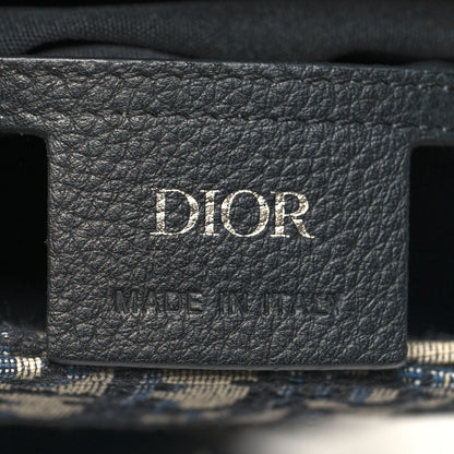 Christian Dior HOMME Oblique Calfskin Mens Mini Saddle Backpack Navy Blue 6 of 10