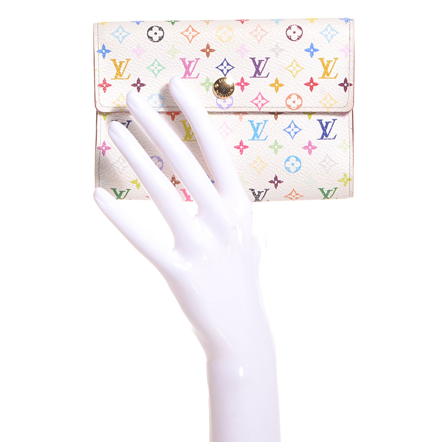 Louis Vuitton Monogram Multicolor Alexandra Wallet White 2 of 7