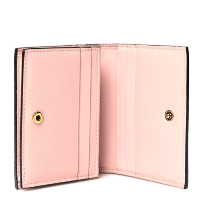 Gucci Guccissima Signature Crystal Cat Card Case Wallet Light Candy Pink 5 of 15