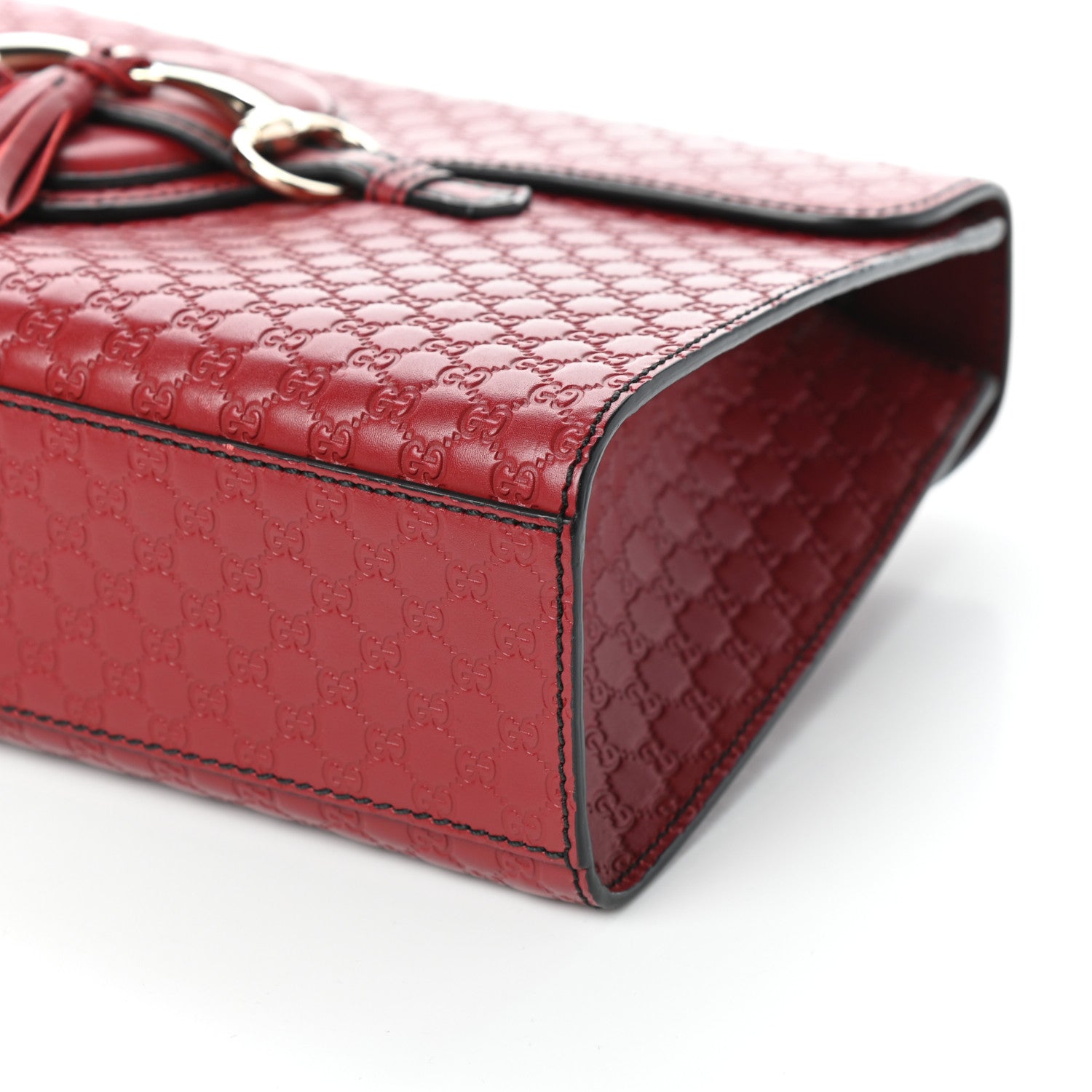 Gucci Microguccissima Medium Emily Chain Shoulder Bag Red 9 of 9