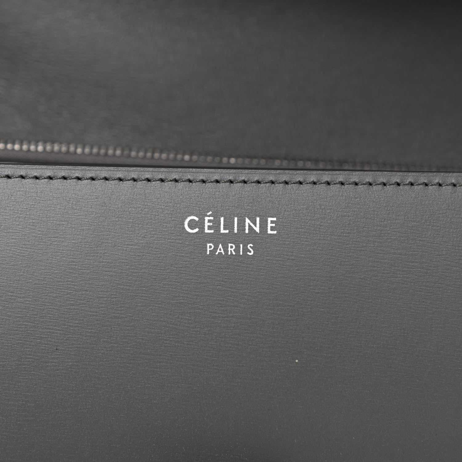 Celine Box Calfskin Medium Classic Box Flap Storm 7 of 10