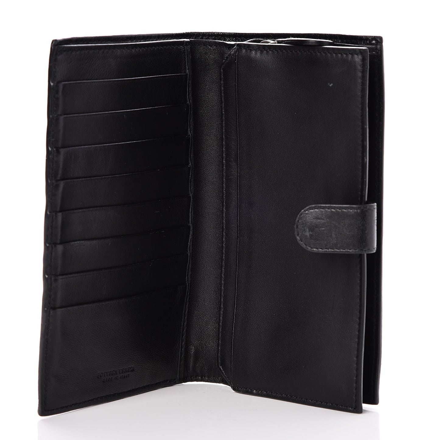 Nappa Intrecciato Continental Wallet Black
