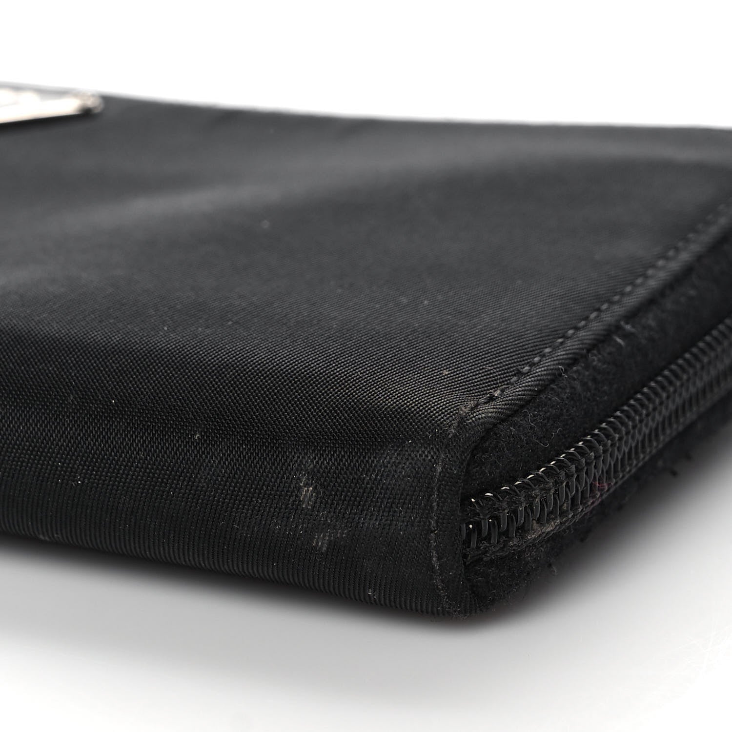 Prada Tessuto Nylon Zip Around Wallet Black 8 of 11