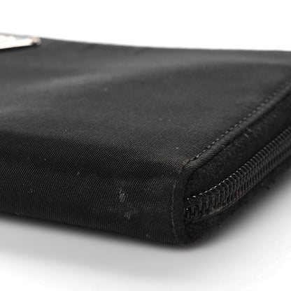 Prada Tessuto Nylon Zip Around Wallet Black 8 of 11