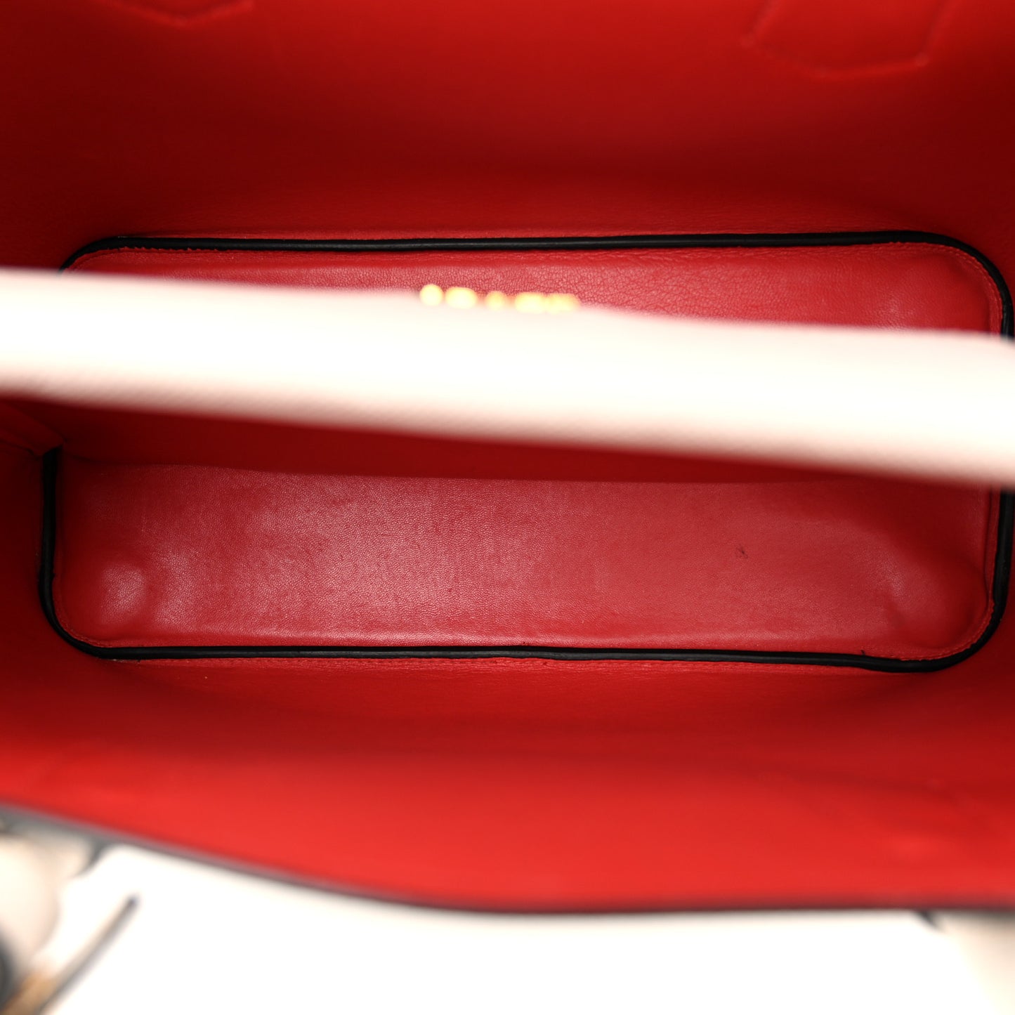 Saffiano Cuir Medium Double Bag Talco Lacca