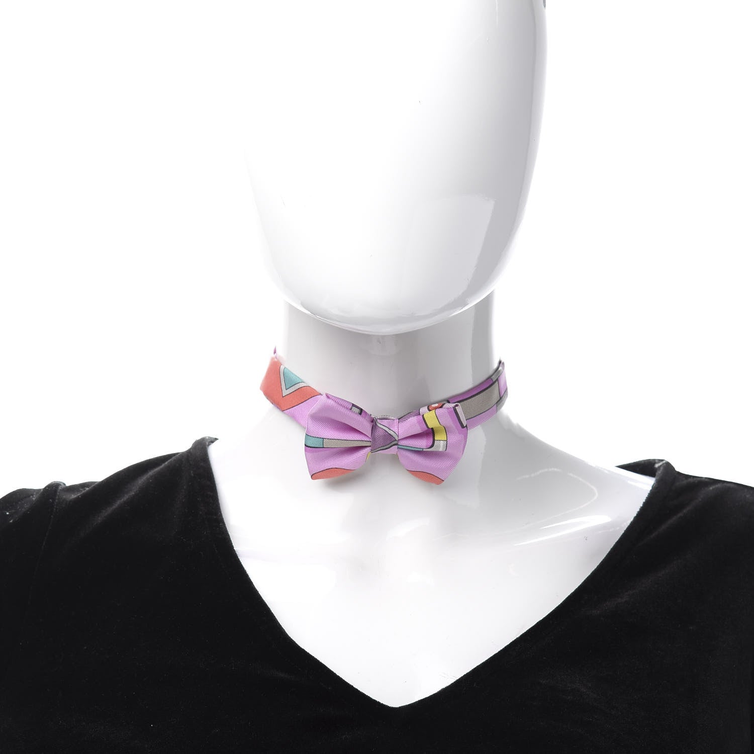 Hermes Silk Twill Bow Tie 2 of 8