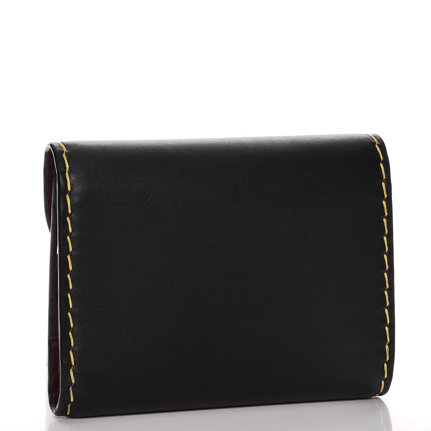 Celine Vegetable Calfskin Orb Multifunction Flap Wallet Navy Blue 4 of 7