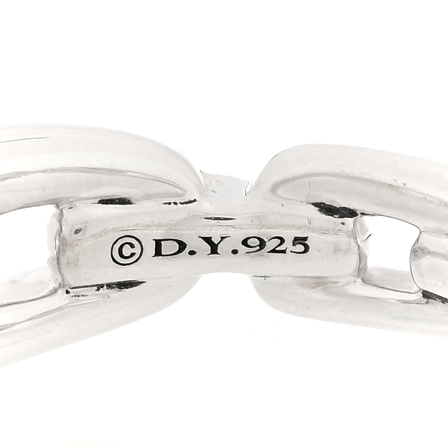 Sterling Silver Diamond 8mm Wellesley Link Ring