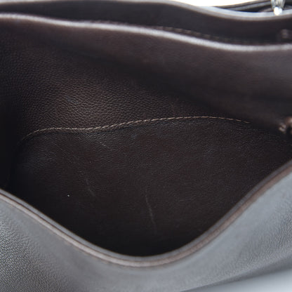 Chanel Caviar Large CC Tuck Tote Dark Brown 16 of 17