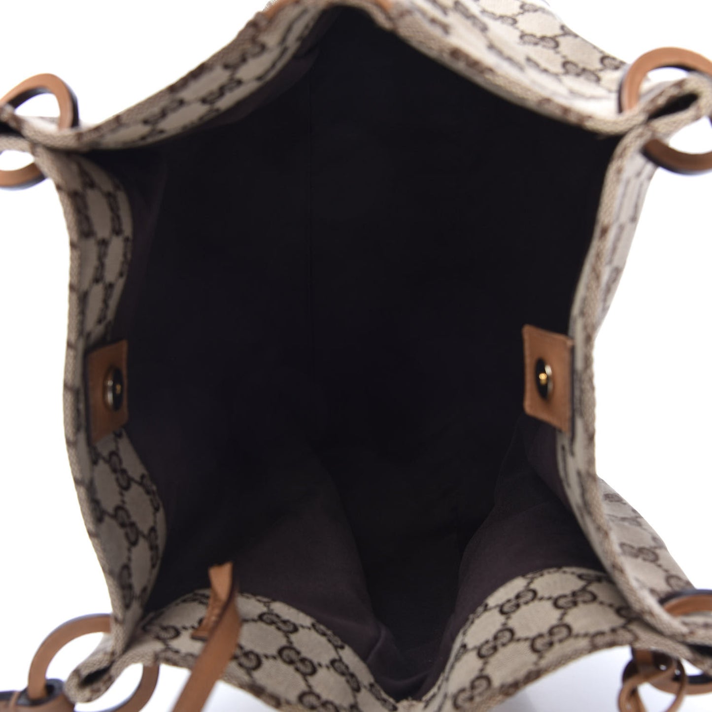 Monogram Calfskin Tote Brown