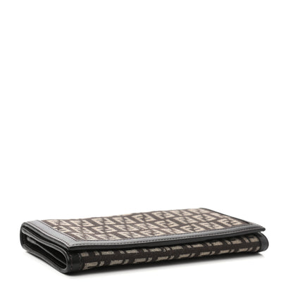 Fendi Zucchino Continental Wallet Tobacco Moro 4 of 8