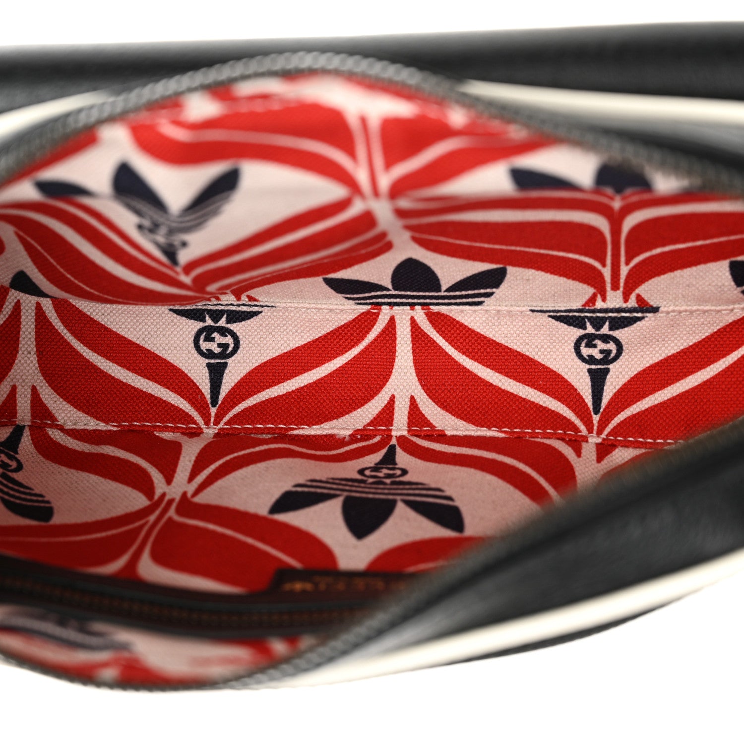 Gucci X ADIDAS Textured Dollar Calfskin Belt Bag Black 5 of 12