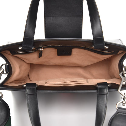 Gucci Calfskin Web Stripe Medium Dionysus Tote Bag Black 6 of 8