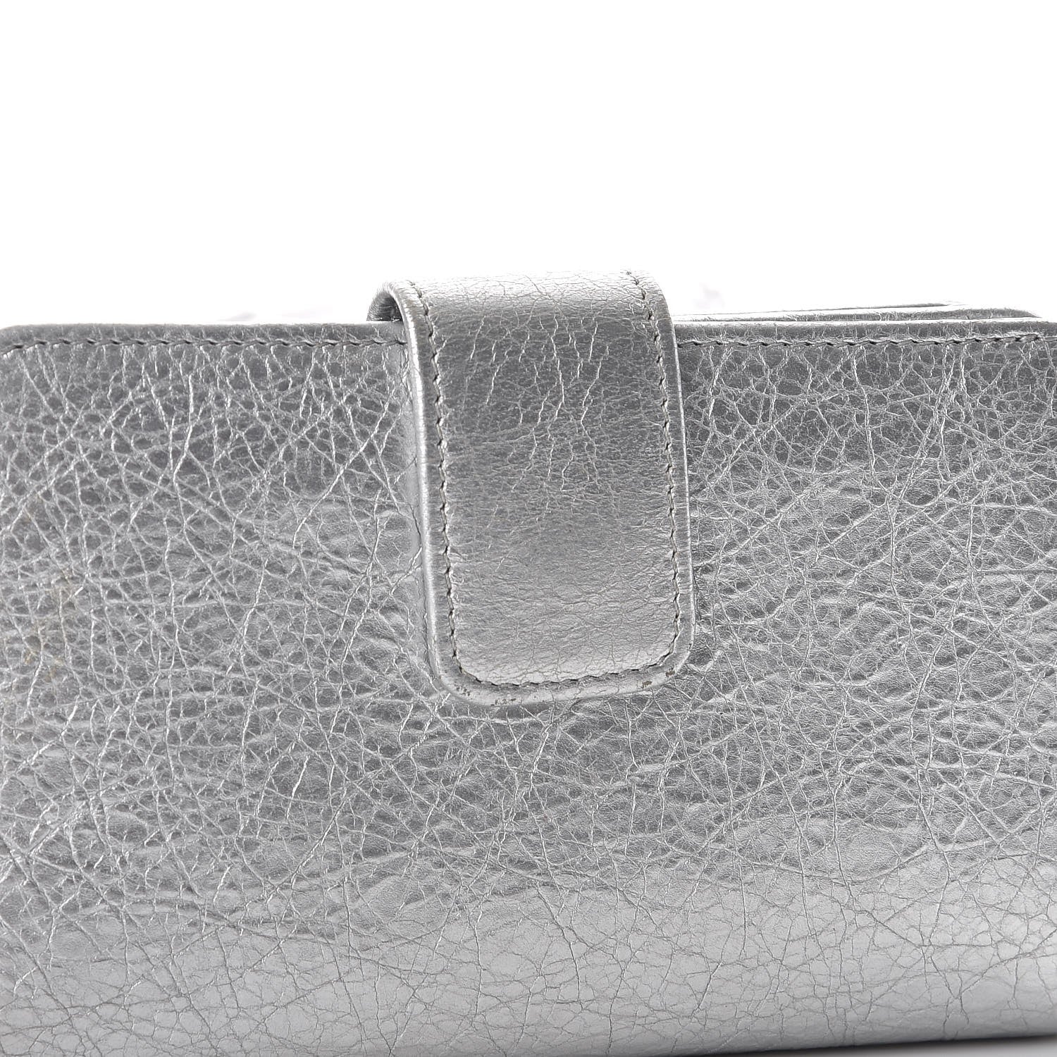 Balenciaga Agneau Classic Hardware Fold Wallet Gris Aluminum 8 of 11