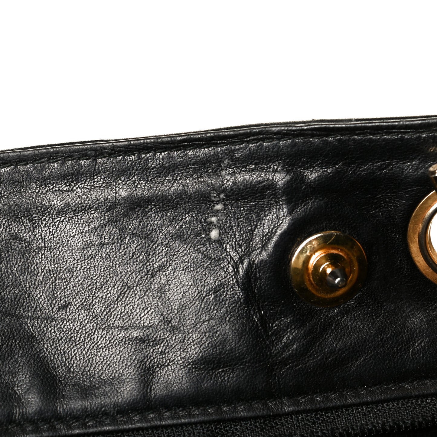 Lambskin Quilted Shopping Tote Black