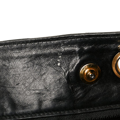 Chanel Lambskin Quilted Shopping Tote Black 3 of 8