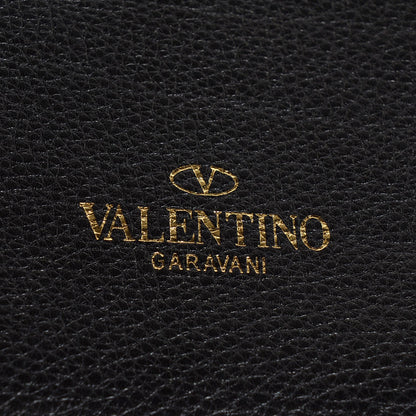 Valentino Garavani Grained Calfskin C-Rockee Fringe Tote Black 15 of 18
