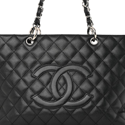 Chanel Caviar Quilted Grand Shopping Tote GST Black 9 of 15