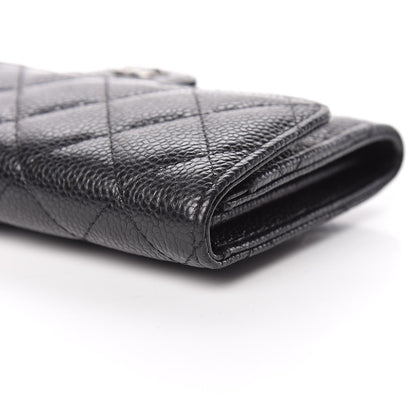 Chanel Caviar Quilted Small Flap Wallet Black 9 of 13