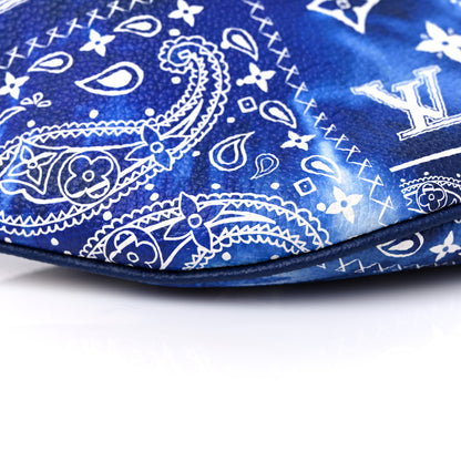 Louis Vuitton Cowhide Monogram Bandana Discovery Bumbag PM Blue 7 of 9