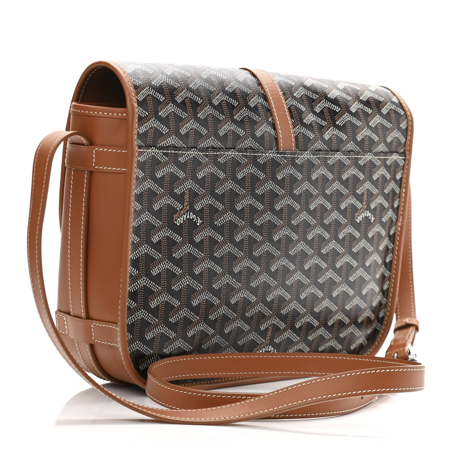 Goyardine Belvedere II MM Messenger Bag Black Gold