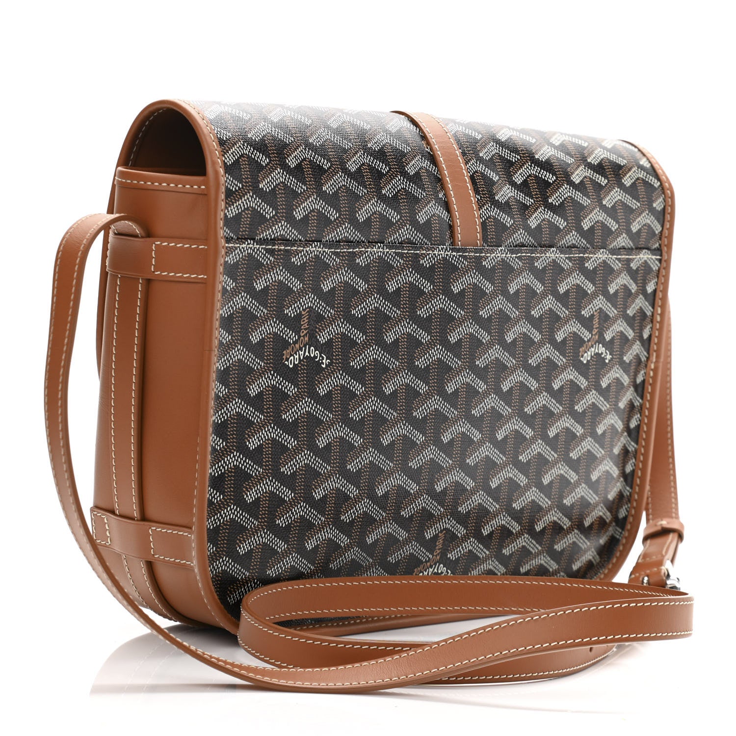 Goyard Goyardine Belvedere II MM Messenger Bag Black Gold 3 of 10
